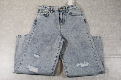 Bekleidungsset stylischer Kapuzenpullover Bluejeans Mädchen 128/134