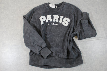 Bekleidungsset Bluejeans stylischer Pullover mit Paris Motiv Mädchen 128/134