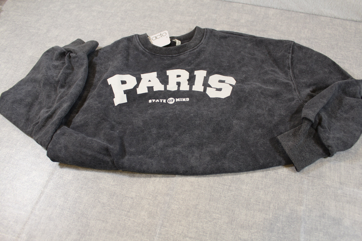 Bekleidungsset Bluejeans stylischer Pullover mit Paris Motiv Mädchen 128/134