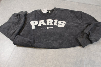 Bekleidungsset Bluejeans stylischer Pullover mit Paris Motiv Mädchen 128/134