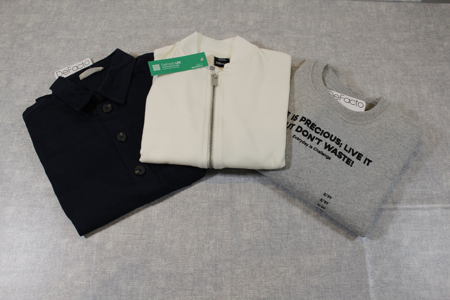 128/134 Bekleidungsset elegante Weste Weiß Blue Hemd Pullover mit Motiv Jungs
