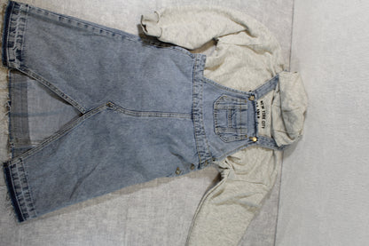 Bekleidungsset Stylischer Jeansrock Motiv Pullover Mädchen 128/134