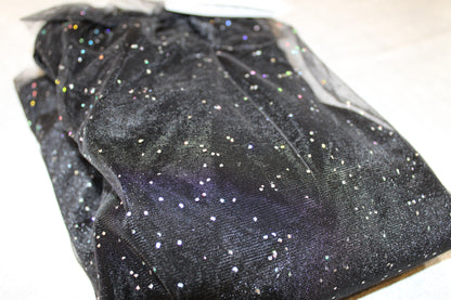 schwarzes Glitzerkleid 98/104
