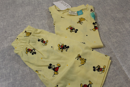 98/104 kurzer Schlafanzug Mickey Mouse 