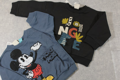 80/86 2er Set Pulli Mickey Mouse Motiv 