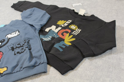 2er Set Pulli Mickey Mouse Motiv 80/86