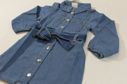 Kleid in Jeans Optik Mädchen 92/98