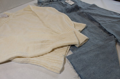 Set Hochwertige Jeans & Pullover 146/152