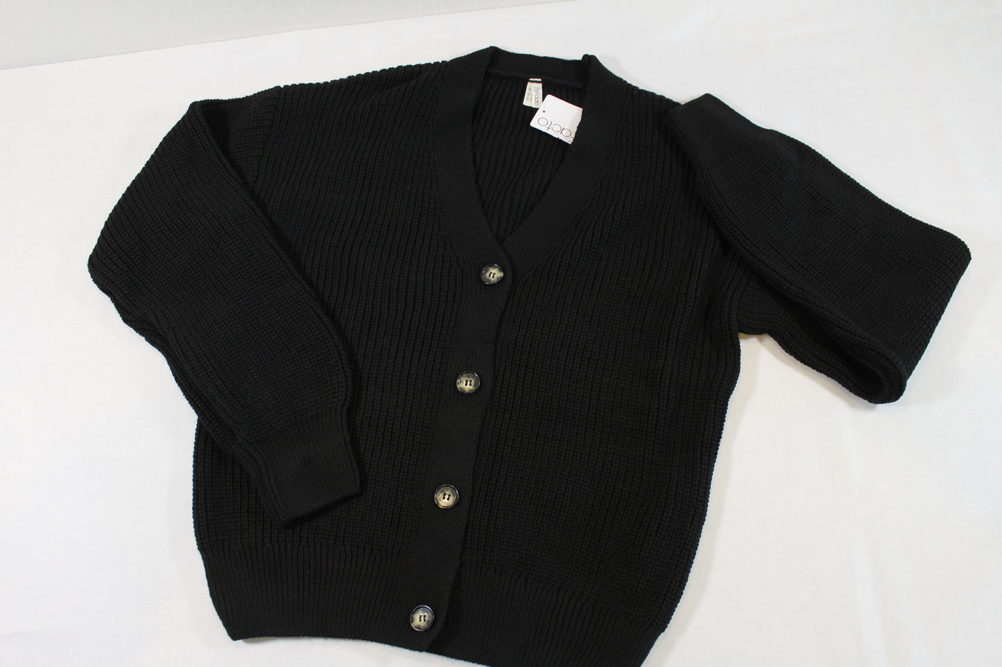 Stylische Striktweste Mädchen Schwarz 158/164