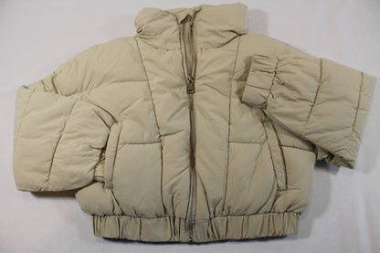 122/128 Beige Winterjacke Mädchen