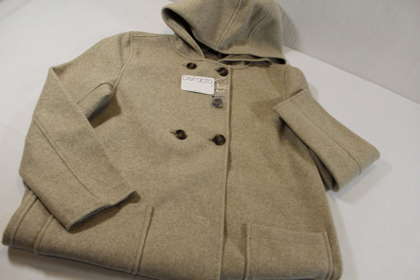 146/152 Graubeige Jacke Mädchen 