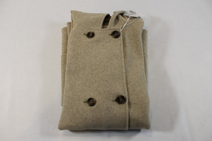 Graubeige Jacke mit Kapuze Mädchen 122/128