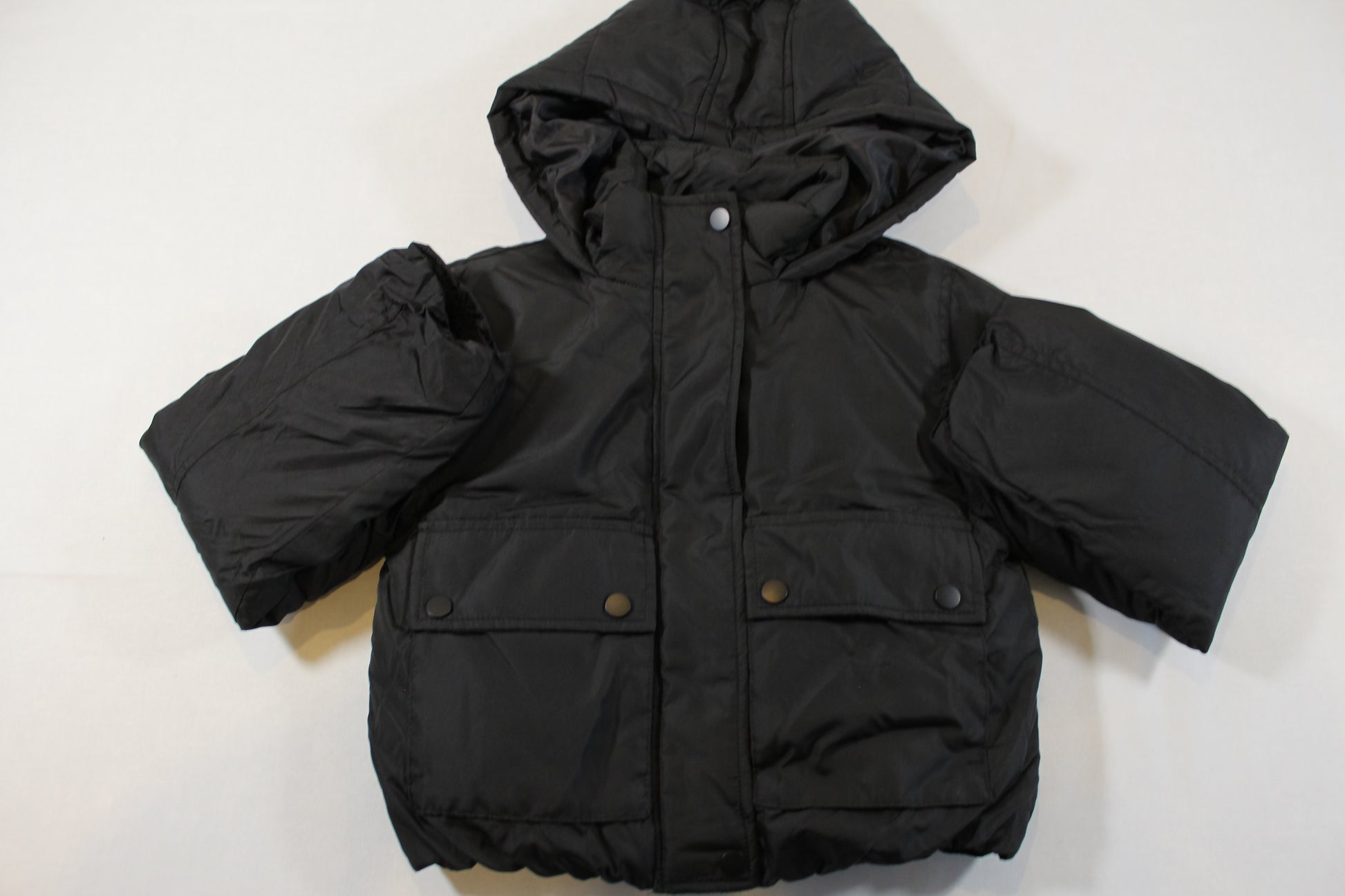 122/128 Schwarze warme Jacke Mädchen