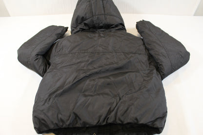 Schwarze warme Jacke Mädchen 122/128