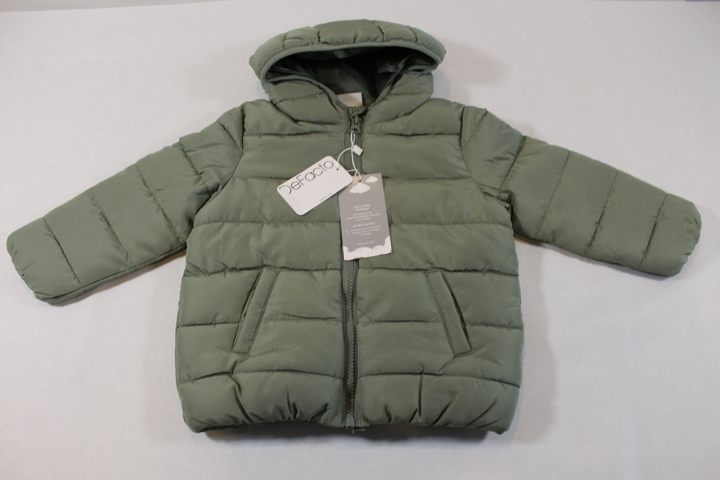 80/86 Grüne Warme Jacke Jungs
