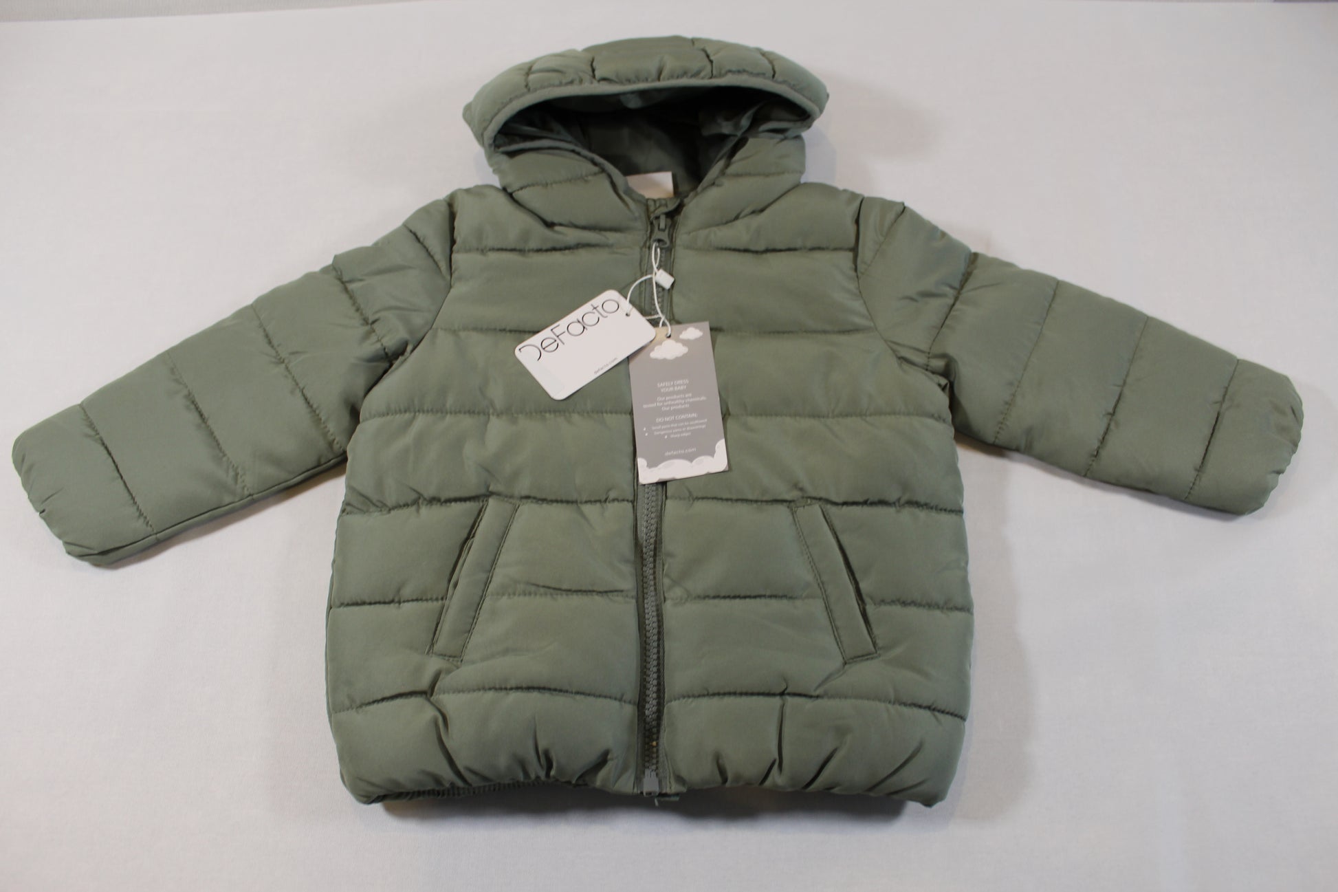 80/86 Grüne Warme Jacke Jungs