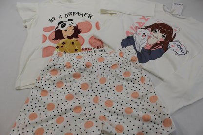 Set Kurzer Schlafanzug Motiv Japan Mädchen 128/134