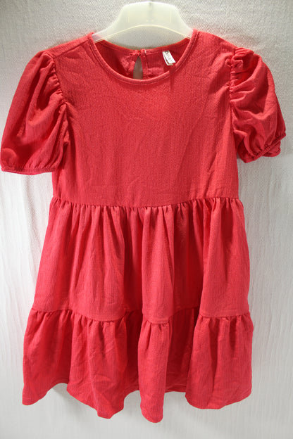 128/134 Rotes Kleid Mädchen