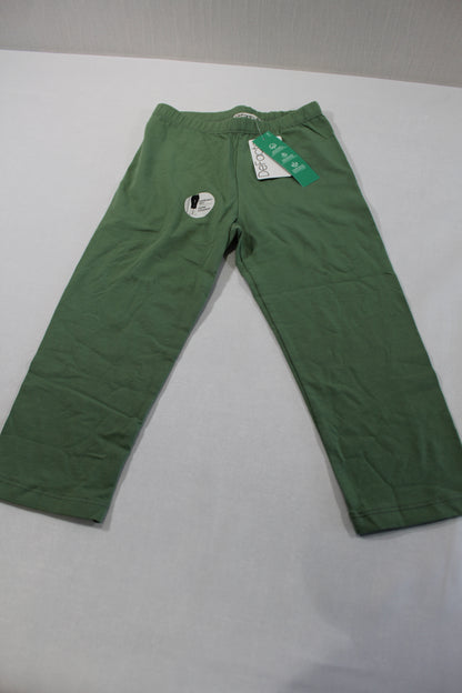 128/134 Grüne halblange Leggins Mädchen