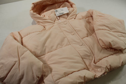 Stylische warme Winterjacke für Mädchen in rosa 122/128