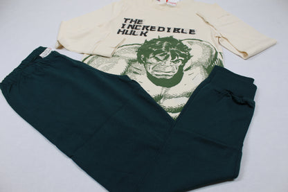 Stylischer Leichter Marvel Hulk Logo Schlafanzug Jungs 122/128