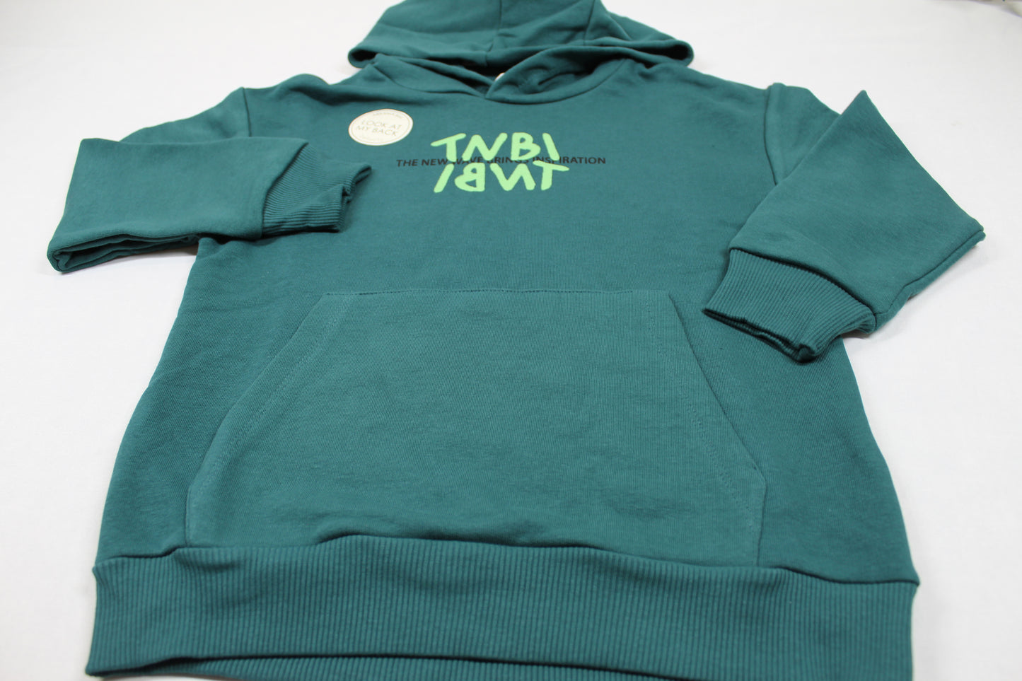 Set Zwei  Hoods Blau Grün mit Stylischen Motiven Jungs 122/128