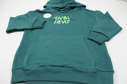Set Zwei  Hoods Blau Grün mit Stylischen Motiven Jungs 122/128