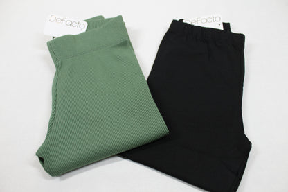 Set Leggins Grün Schwarz Mädchen 134/140