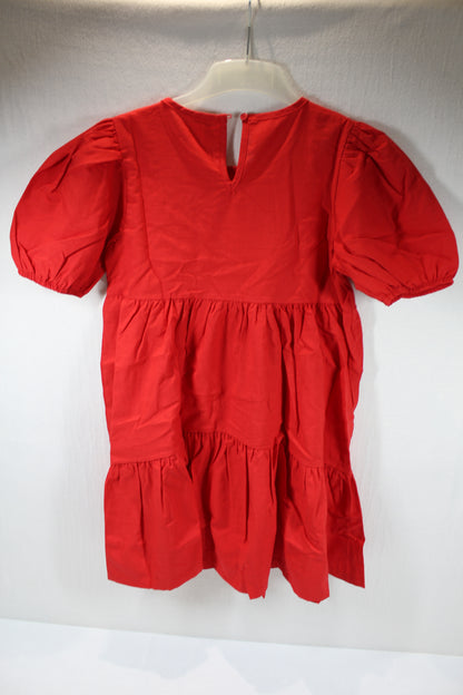 Rotes Sommerkleid Mädchen 134/140