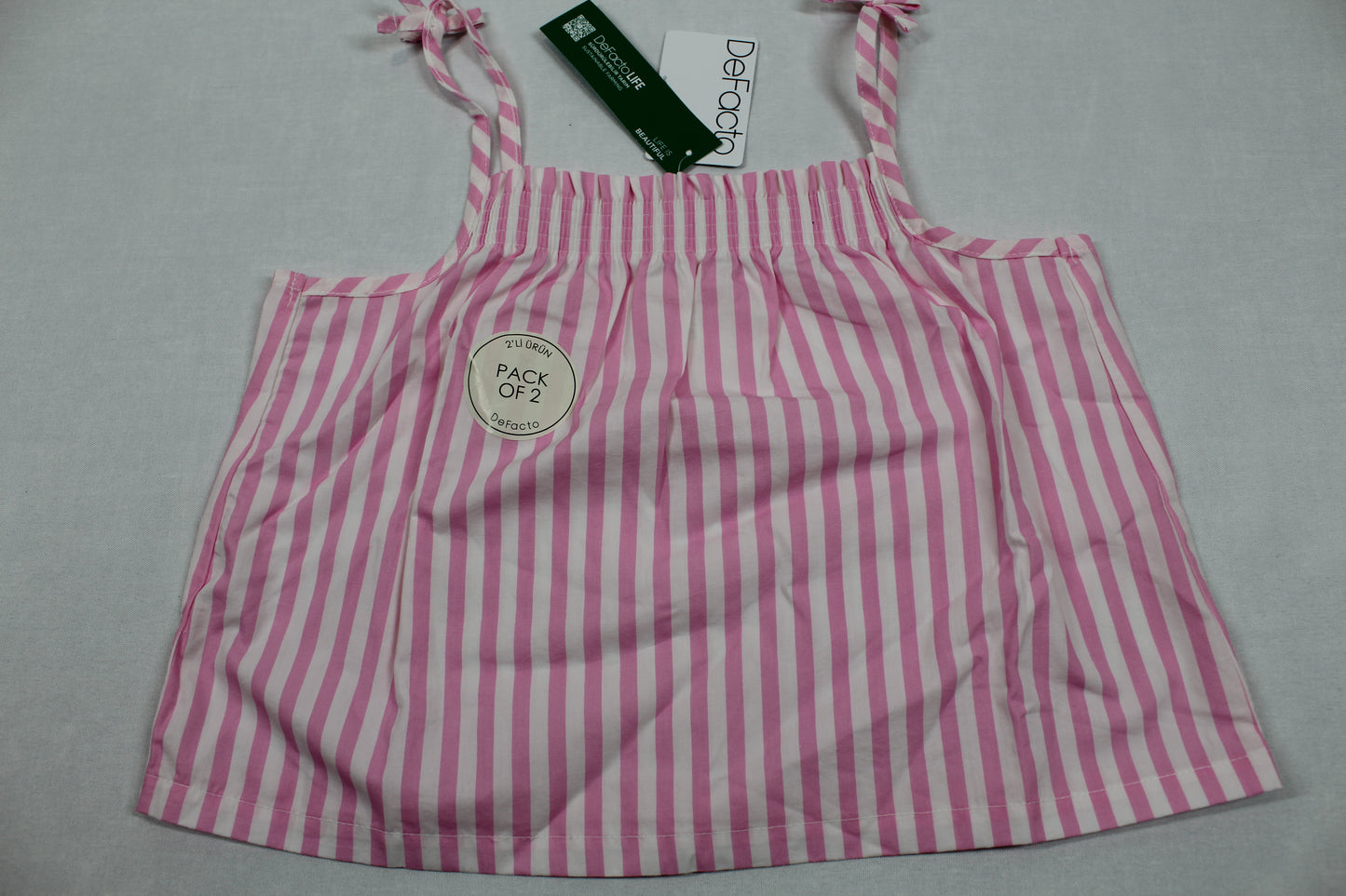 Leichter Zweiteiler Rosa Weiß Mädchen 134/140