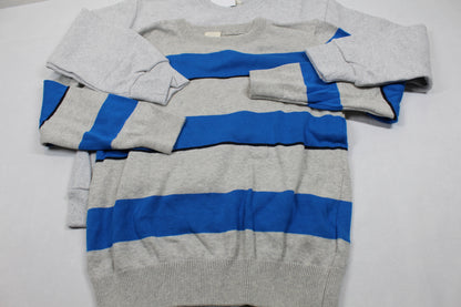Set Pullover Grau Blaugestreift Pullover Jungs 134/140