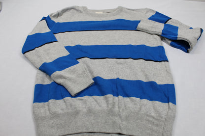 Set Pullover Grau Blaugestreift Pullover Jungs 134/140