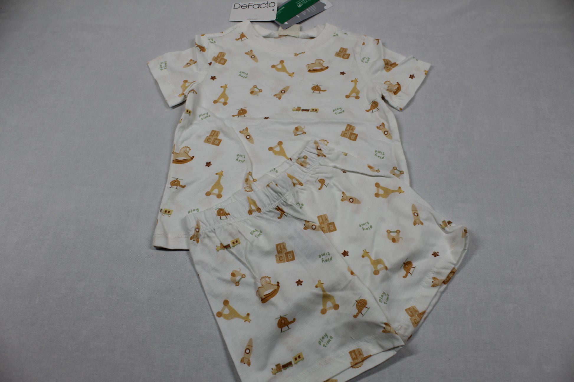 Leichter Zweiteiler T-Shirt kurze Hose mit Motiv Jungs 80/86
