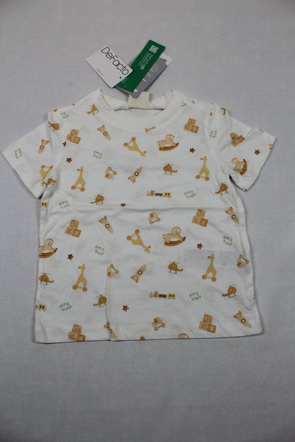 Leichter Zweiteiler T-Shirt kurze Hose mit Motiv Jungs 80/86