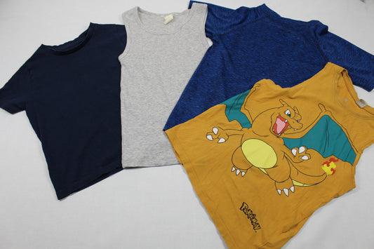 Set Schöne T-Shirts Ärmellos mit Motiv Uni 110/116