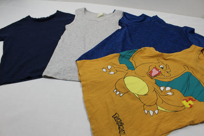 Set Schöne T-Shirts Ärmellos mit Motiv Uni 110/116