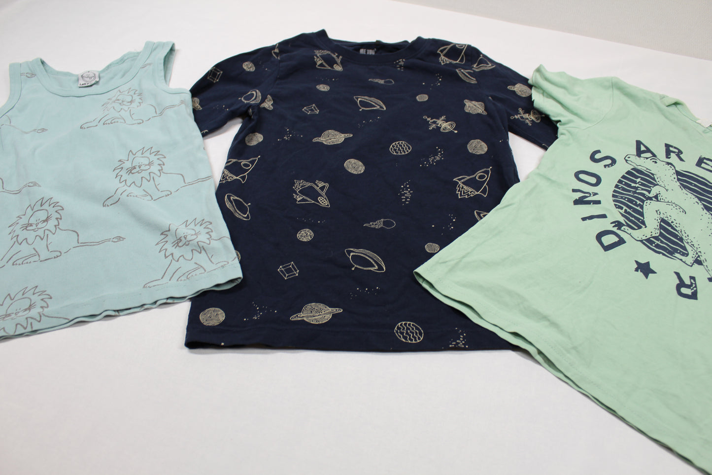 Set Drei Teile Langarm Shirt T-Shirt mit Motiv Jungs 116/122