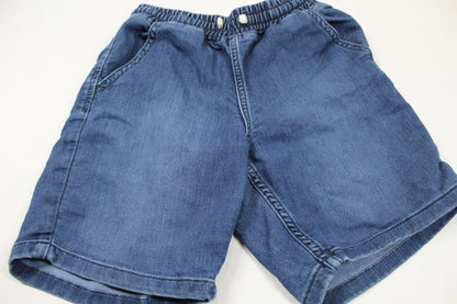 Set Blau T-Shirt Kurze Bluejeans Jungs 134/140