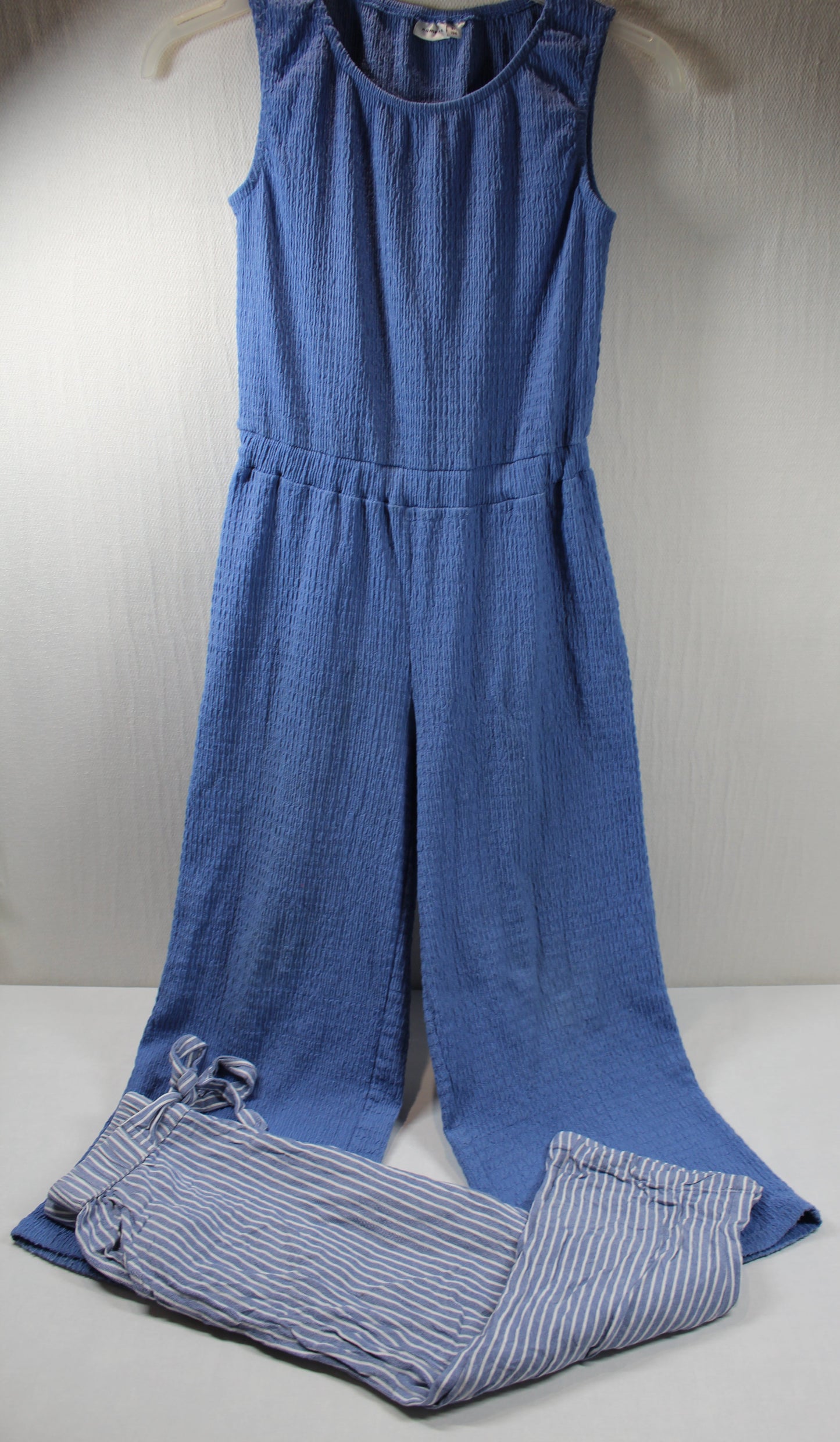 Set Leichte Sommer Hosen Kombination Blau Mädchen 134/140