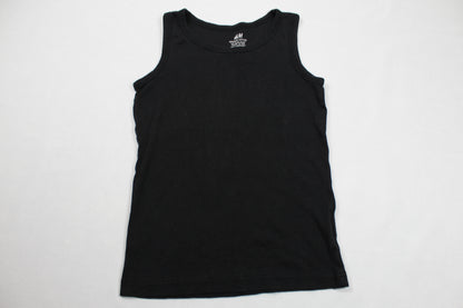 Set Kurzer Karierter Rock T-Shirt Schwarz Mädchen 134/140