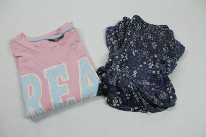 Sommerset Kurzer Blumenrock Pinkes T-Shirt Motiv Mädchen 134/140