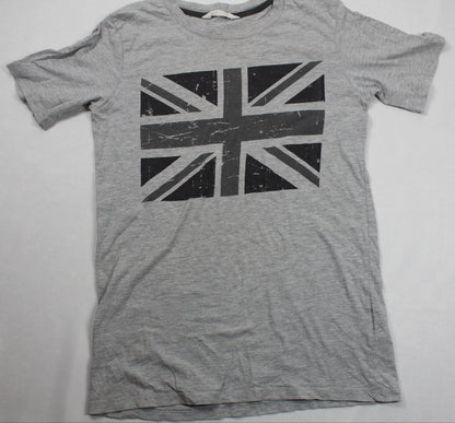 Stylisches Set T-Shirts Motiv Blau Grau Jungs 158/164