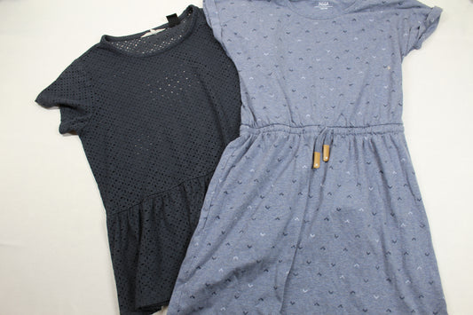 Set Hellblau Kleid Stylisches T-Shirt Luftig Mädchen 158/164