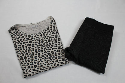 Set Leichtes T-Shirt Stylische Leggins Mädchen 146/152