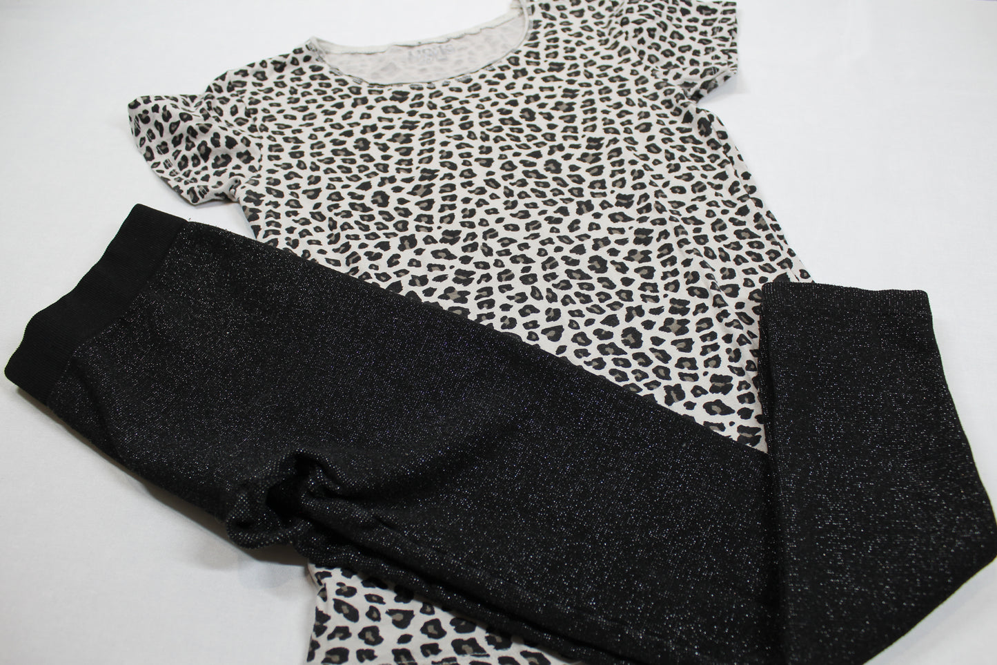 Set Leichtes T-Shirt Stylische Leggins Mädchen 146/152