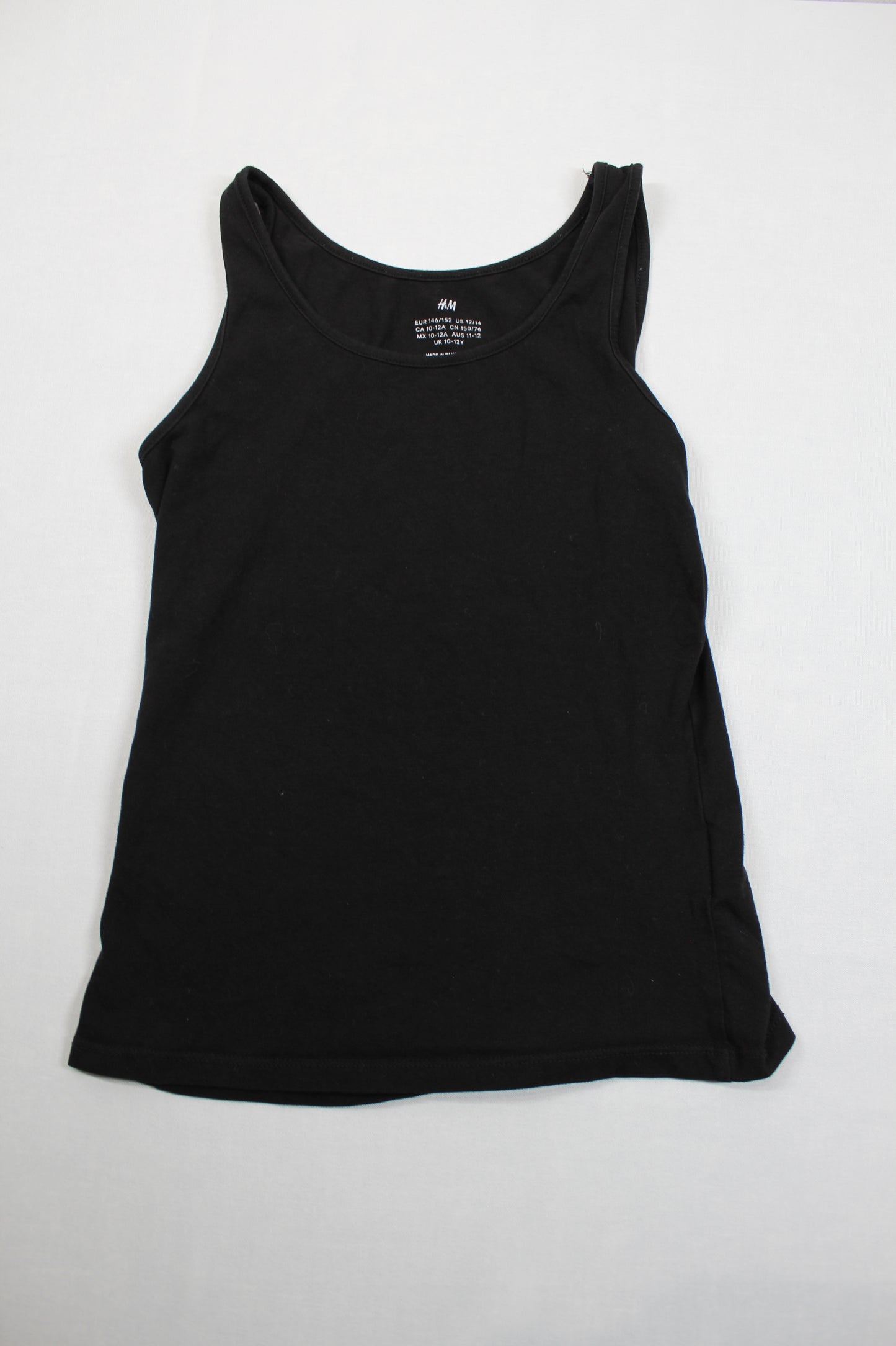Set Schwarzer Top Lila Kurze Hose Mädchen 146/152