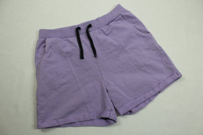 Set Schwarzer Top Lila Kurze Hose Mädchen 146/152