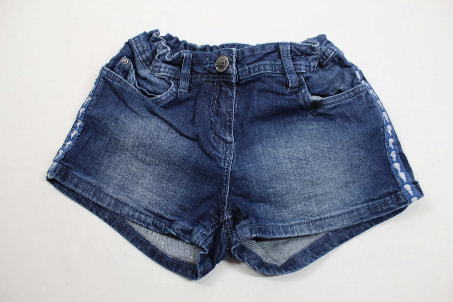 Set Top gestreift Kurze Bluejeans Mädchen 146/152