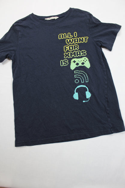 Set T-Shirt Motiv Kurze Bluejeans Jungs 146/152