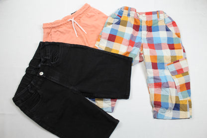 Dreierset Kurze Hosen Farbenfroh Jungs 146/152